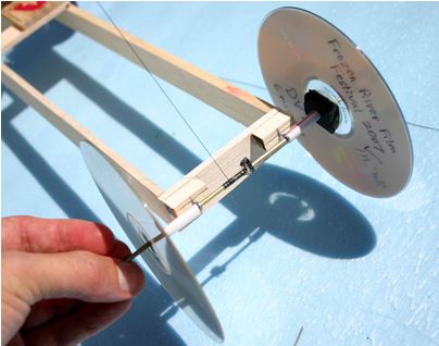 An example of a mousetrap car in the physical materials condition. This